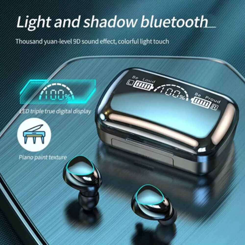 New 9D Earphone Bluetooth 5.3 Touch Control In-Ear Earbuds Wireless Headset UK