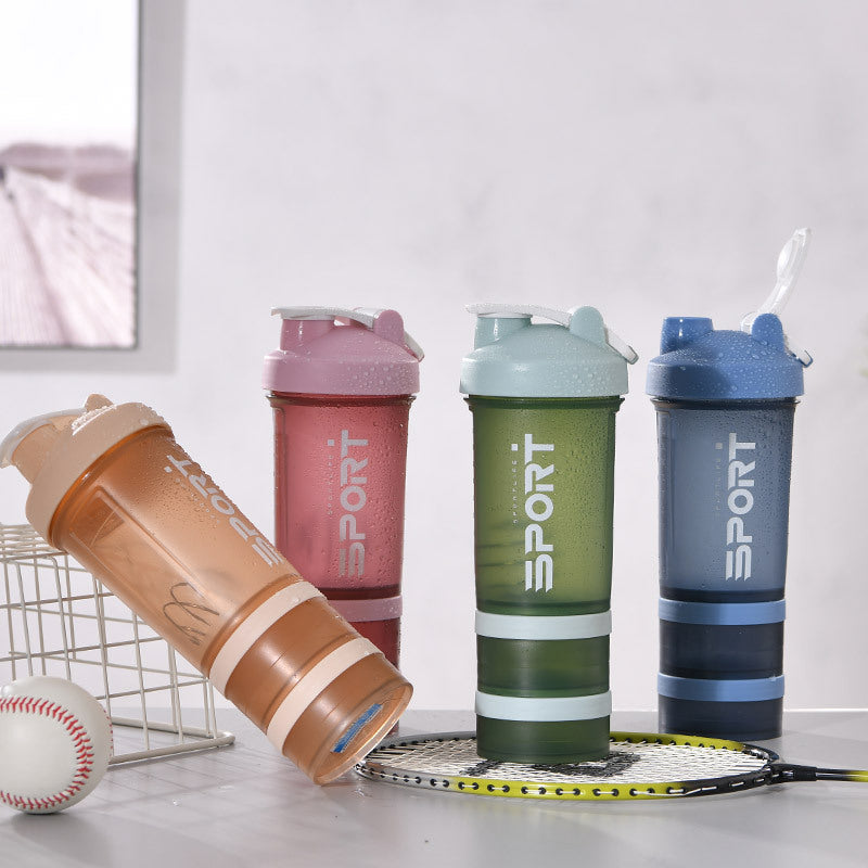 MAXIMFITNESS STORE Large-Capacity Fitness Protein Powder Cup and Water Shaker Bottle
