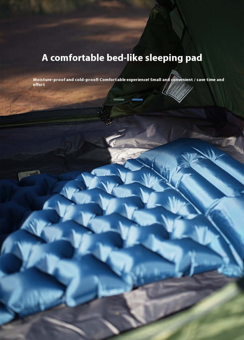 Outdoor Honeycomb Press Type Inflatable Mattress Single Thickened Moisture-proof Tent Sleeping Mat