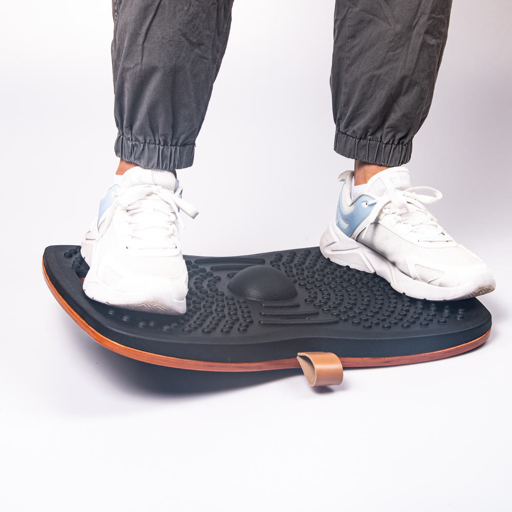 Ergonomic PU Standing Office Wood Surf Balance Board