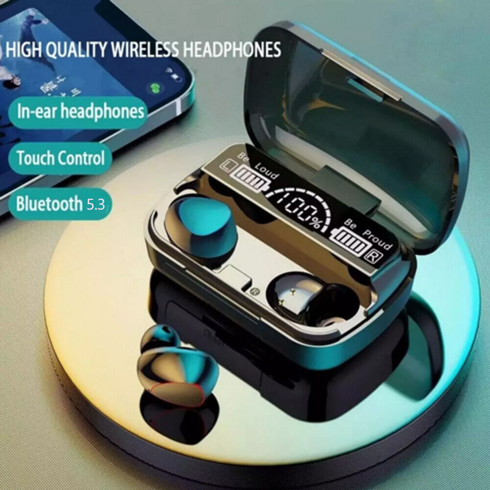 New 9D Earphone Bluetooth 5.3 Touch Control In-Ear Earbuds Wireless Headset UK