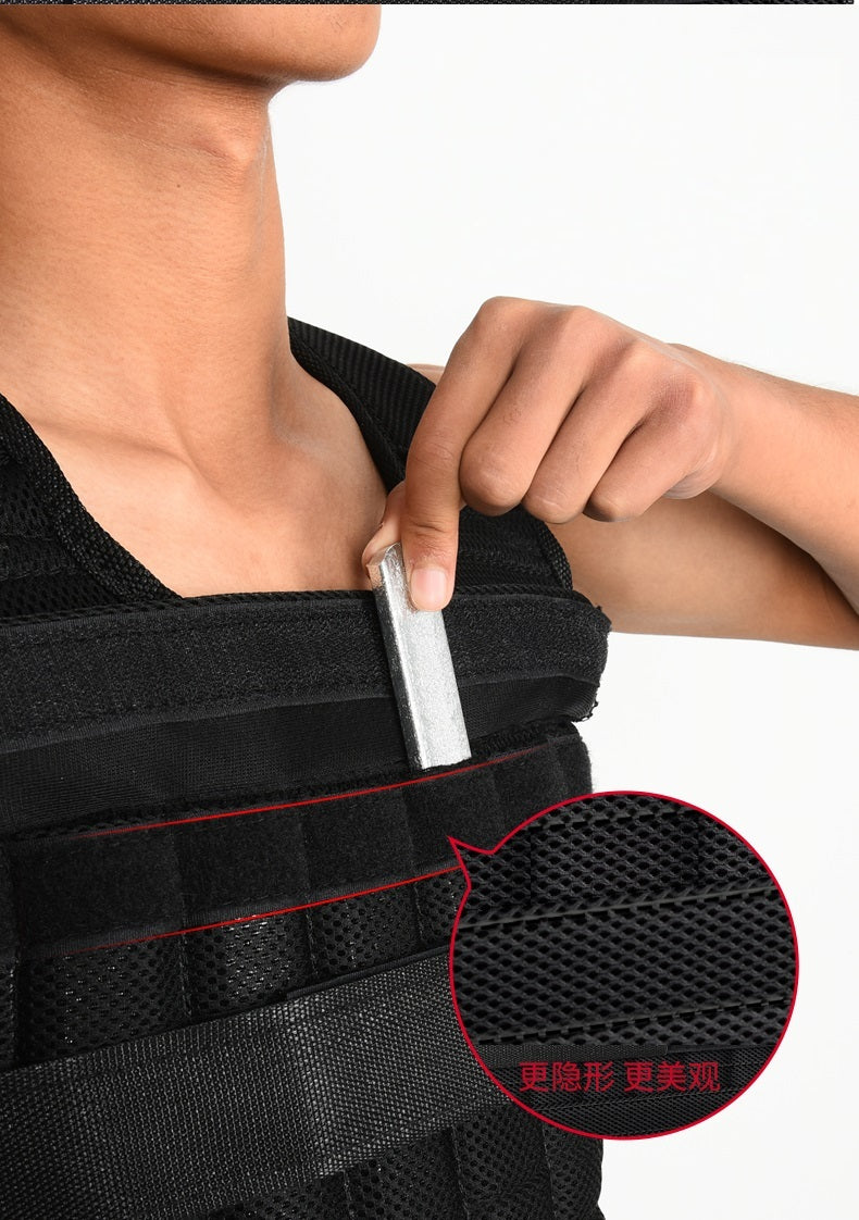 Thin Invisible Weight Bearing Steel Vest For Running Training