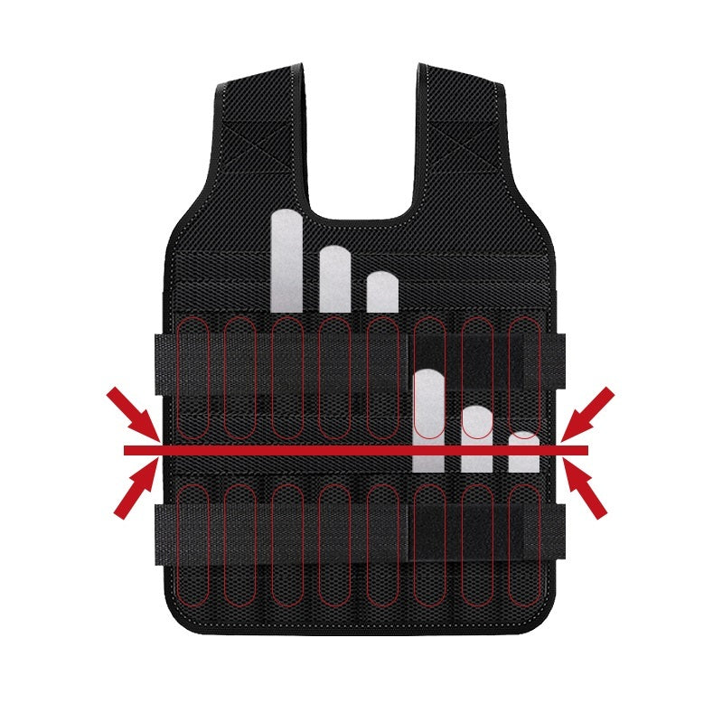Thin Invisible Weight Bearing Steel Vest For Running Training