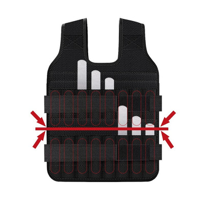 Thin Invisible Weight Bearing Steel Vest For Running Training