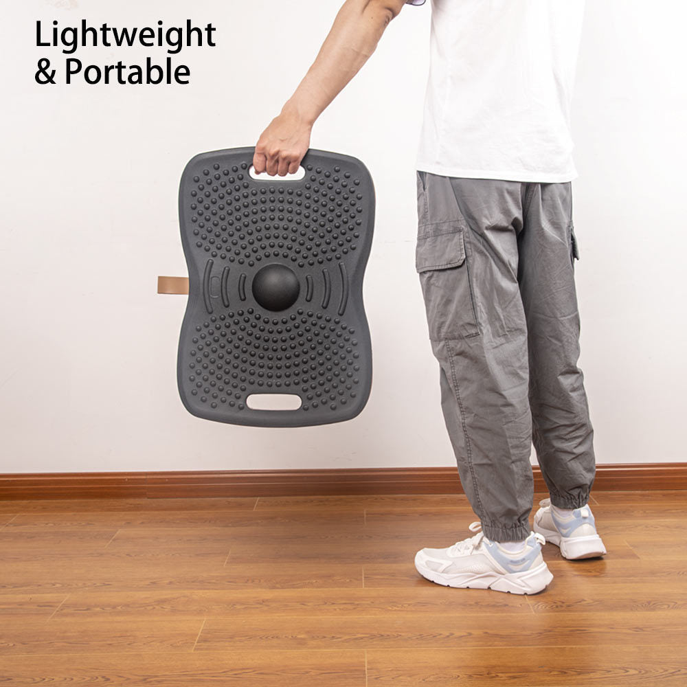 Ergonomic PU Standing Office Wood Surf Balance Board
