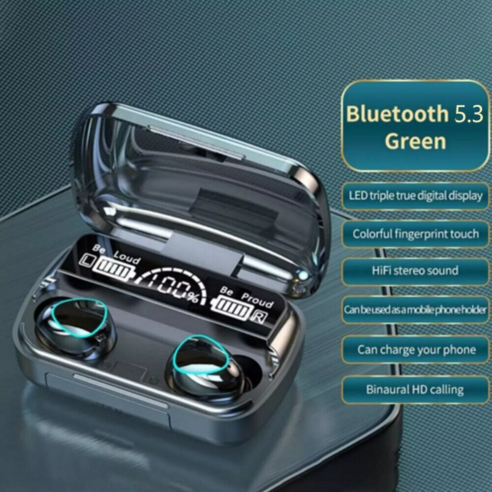 New 9D Earphone Bluetooth 5.3 Touch Control In-Ear Earbuds Wireless Headset UK