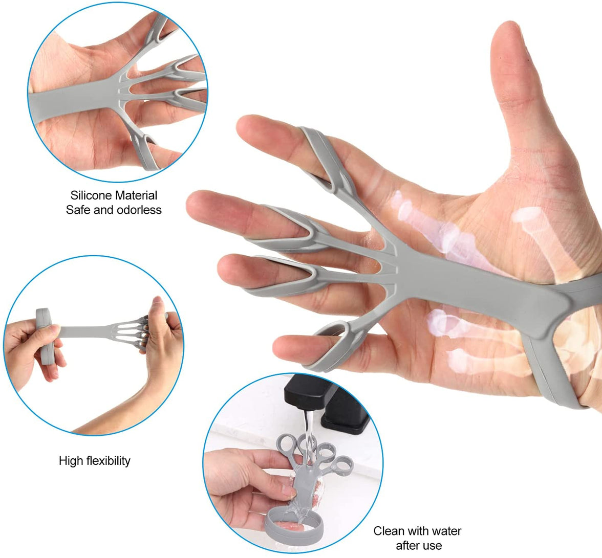MAXIMFITNESS STORE Silicone Finger Grip Trainer and Exercise Stretcher for Rehabilitation